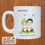 Tazza "amore è...pensare allo stesso modo - love is" Buon San Valentino