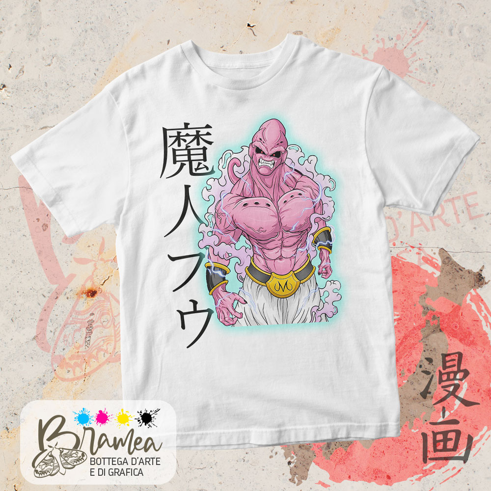 13-Maglietta-DRAGON-BALL-Majin-Bu T-shirt DRAGON BALL Majin Bu - immagine 1