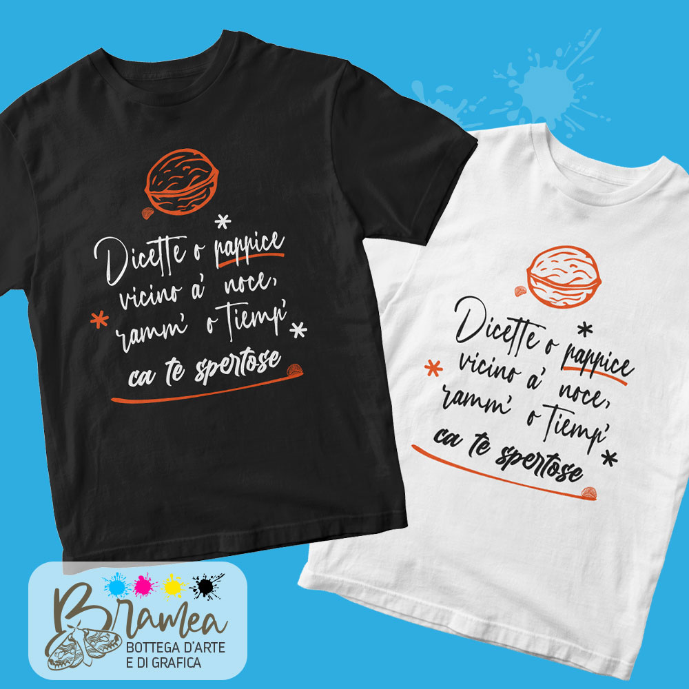 03-dicetto-o-pappice-vicino T-shirt Dicette o pappice vicino a’ noce, ramm’ o tiemp’ ca te spertose - immagine 1