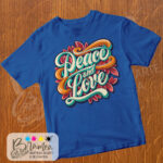 T-Shirt Peace and Love - immagine 3