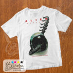 T-Shirt Alien Romulus - tail and helmet
