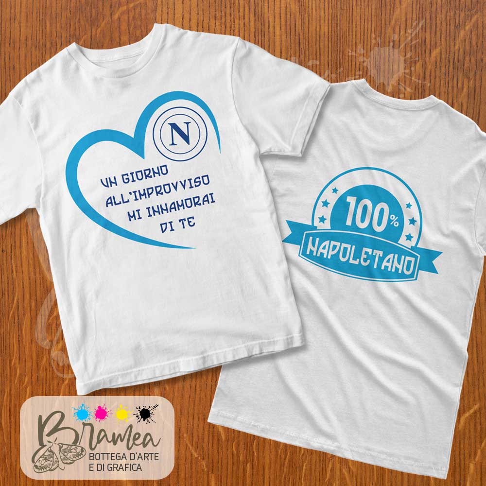 Bramea_un_giorno_allimprovviso_100_napoletano T-shirt Un giorno all'improvviso - 100% Napoletano - immagine 1