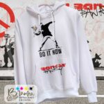 Felpa Banksy - Do it now - Love is in the Air