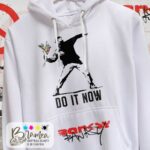 Felpa Banksy - Do it now - Love is in the Air - immagine 4
