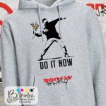 Felpa Banksy - Do it now - Love is in the Air - immagine 2