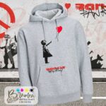Felpa Banksy - Girl with Balloon - immagine 3